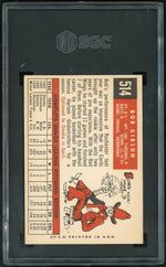 1959 Topps #514 Bob Gibson SGC 4