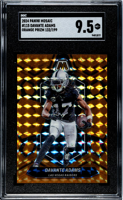2024 Panini Mosaic Orange Prizm Davante Adams #115 /199 SGC 9.5
