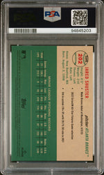 2023 Topps Chrome Platinum Anniversary Gold Wave Jared Shuster /50 RC PSA 10
