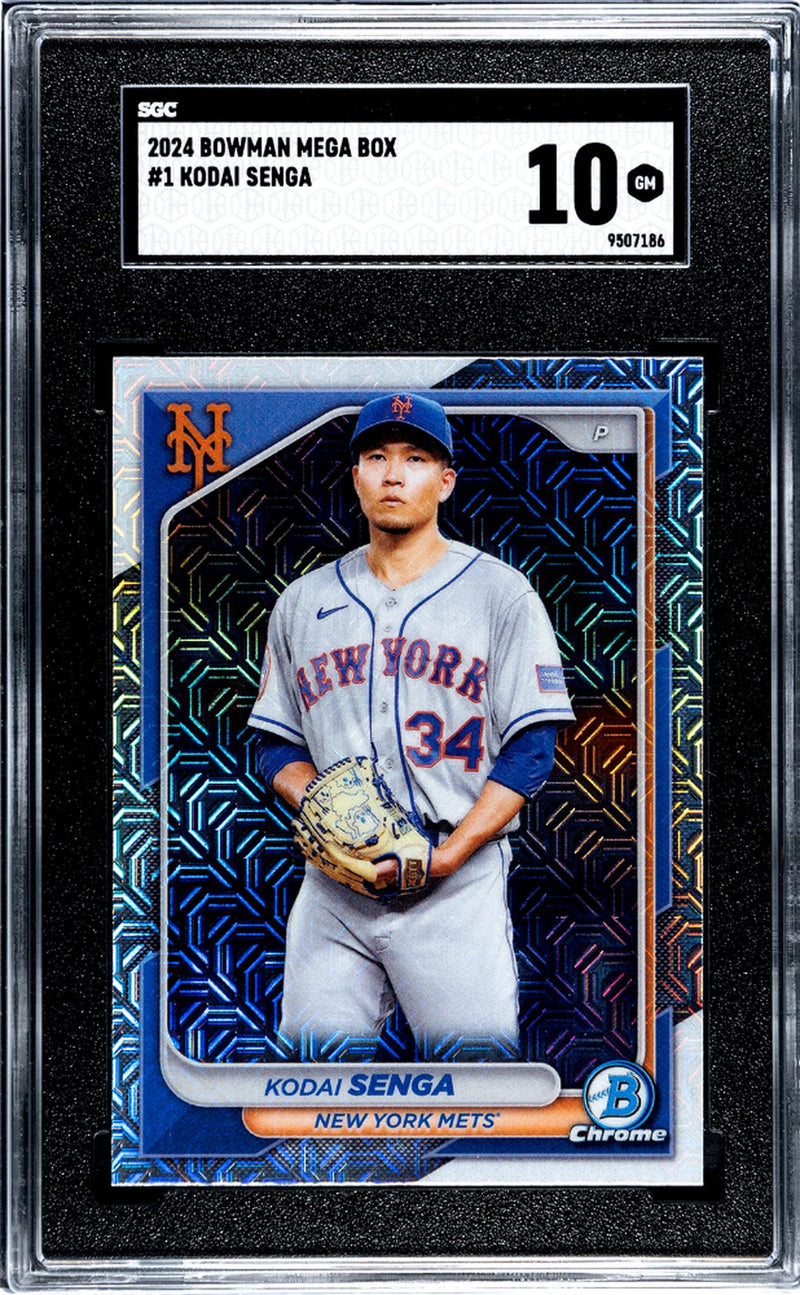 2024 Bowman #1 Kodai Senga Bowman Mega Box SGC 10