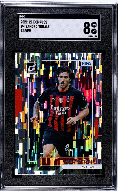 2022-23 Donruss #4 Sandro Tonali Silver SGC 8