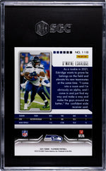 2021 Panini Playbook Mosaic D'Wayne Eskridge #118 RC SGC 9