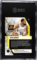2023-24 Panini Phoenix #13 Kevin Durant Fade To Black Red Ice SGC 9.5
