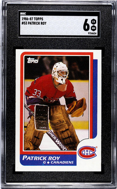 1986 Topps #53 Patrick Roy SGC 6
