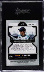2022 Panini Prizm Blue Brad Keselowski #35 SGC 10