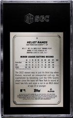 2022 Bowman Platinum Ice Foilboard Heliot Ramos #35 RC SGC 9.5