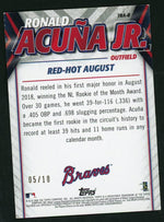 2020 Topps TRA-8 Ronald Acuña Jr. Red-Hot August /10 Braves