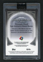 2023 Topps Dynasty DWBC-RAJ Ronald Acuña Jr. Dynastic Deed Venezuela Auto
