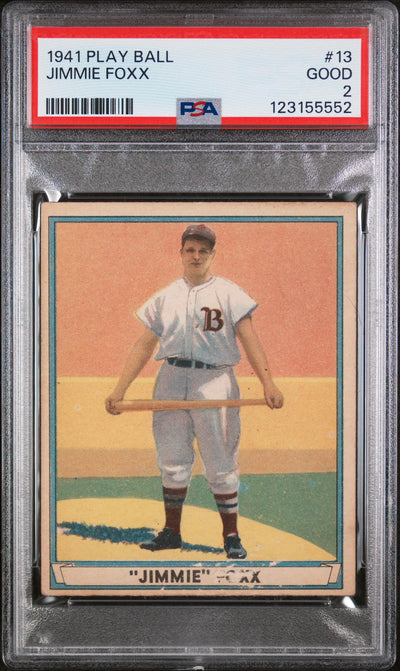 1941 Play Ball Jimmie Foxx #13 PSA 2
