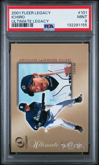 2001 Fleer Legacy Ultimate Legacy Ichiro #101 /250 PSA 9