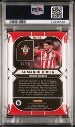 2021 Panini Obsidian Electric Etch Yellow Armando Broja #167 /10 PSA 9