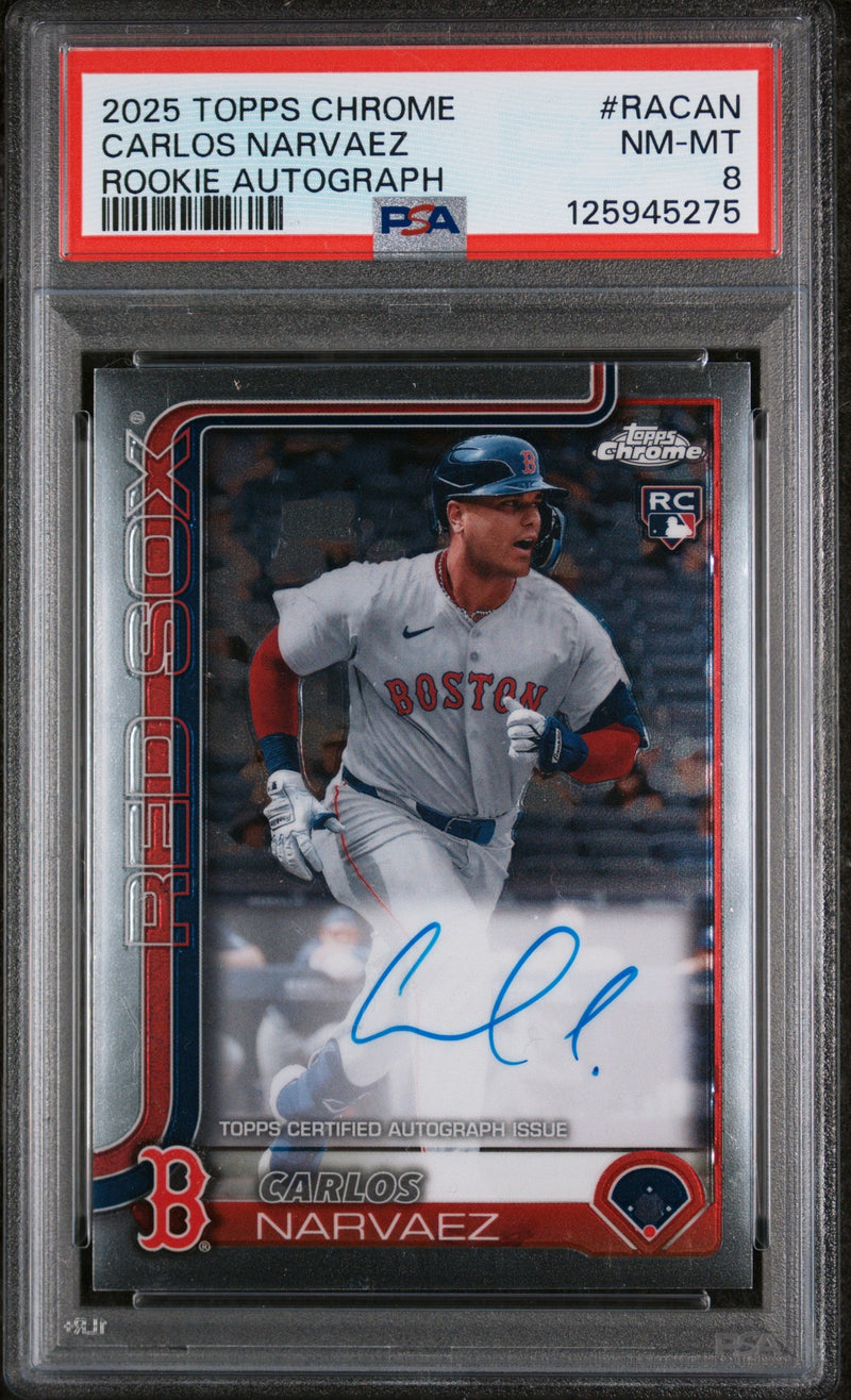 2025 Topps Chrome Carlos Narvaez #RA-CAN PSA 8