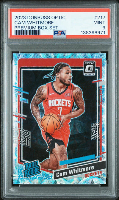2023 Donruss Optic Rated Rookie Premium Box Set Cam Whitmore #217 /249 PSA 9