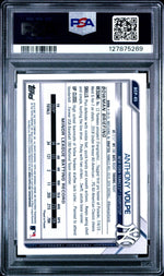 2021 Bowman Sapphire Chrome Prospect Anthony Volpe #BCP85 PSA 10