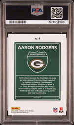 2023 Optic Downtown International Aaron Rodgers #4 PSA 10