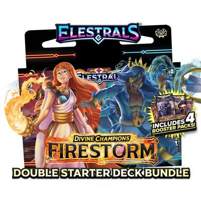 Elestrals TCG: Divine Champions Firestorm - Hestia vs. Poseidon Double Starter Deck Bundle