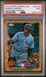 2023 Topps Chrome Update Gold Mini Diamond Gabriel Moreno #USC168 RC /50 PSA 9