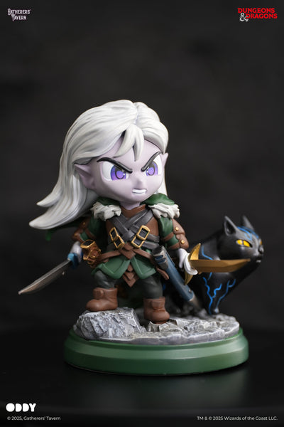 Gatherers' Tavern: Dungeons & Dragons - Drizzt Do'urden with Guenhwyvar ODDY Figure