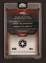 Topps Chrome Black ADS-DI Morgan Elsbeth Dark Side Autograph /25