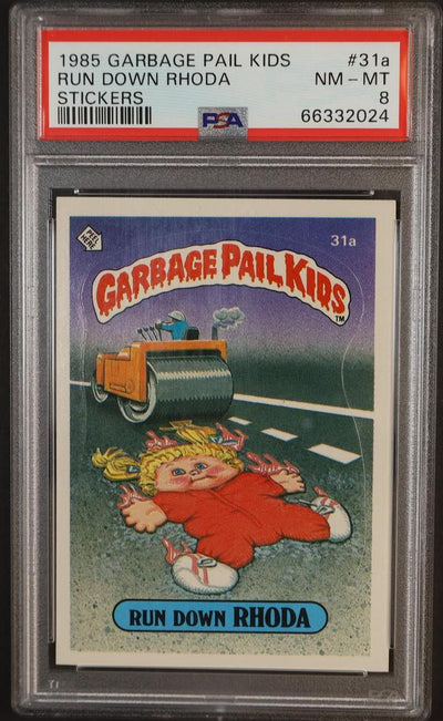 1985 Garbage Pail Kids Run Down Rhoda #31a PSA 8