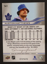 2025 Upper Deck Series 1 Swagnificant Auston Matthews #161