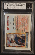 1993 Topps Finest 85 Greg Maddux Baseball's Finest All Stars Beckett 8 VG Braves