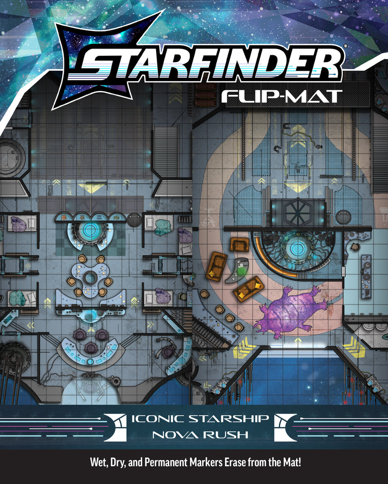 Starfinder RPG 2E: Flip-Mat - Iconic Starship Nova Rush