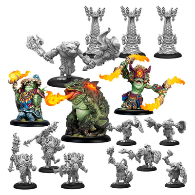 Warmachine: Southern Kriels - Fire Tongue Warriors Command Cadre