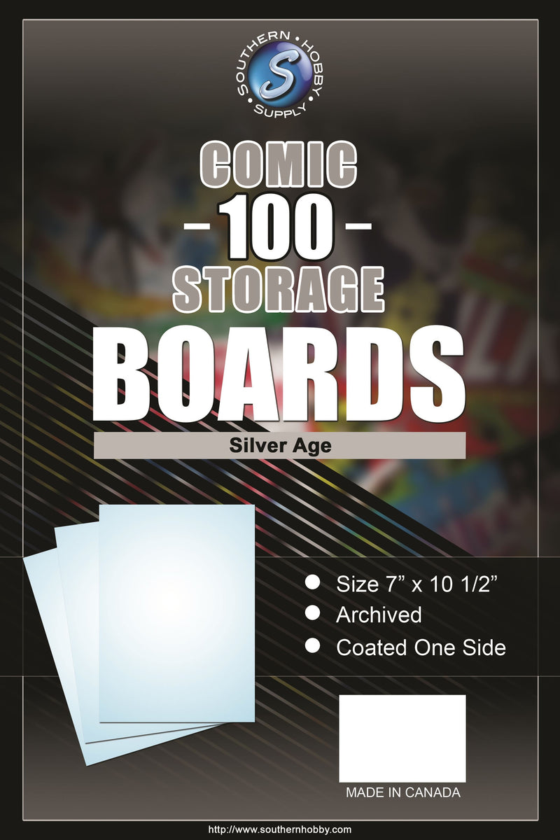 Backing Boards Silver 100-Count Packaged
