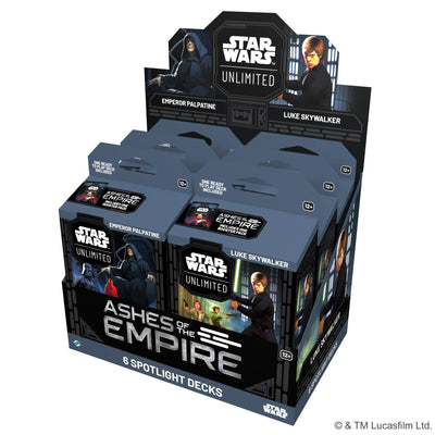 Star Wars: Unlimited - Ashes of the Empire Spotlight Deck Display (8 decks)