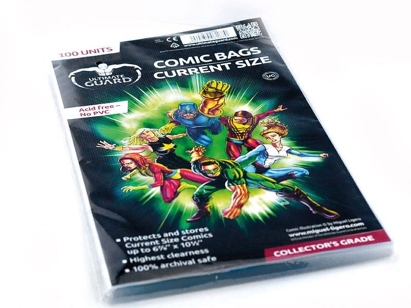 Ultimate Guard Comic Bags Current Size