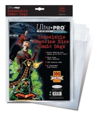 Ultra Pro Comic: Resealable Bags - Magazine 100CT