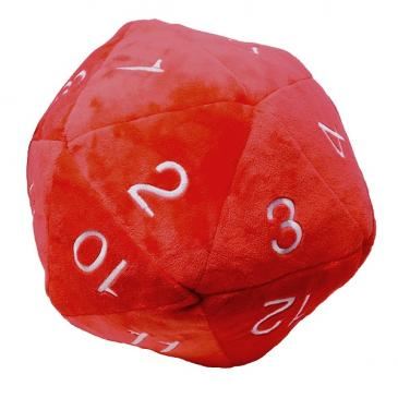 Ultra Pro: Jumbo D20 Plush - Red with White Numbers