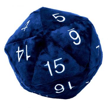 Ultra Pro: Jumbo D20 Plush - Blue with Silver Numbers