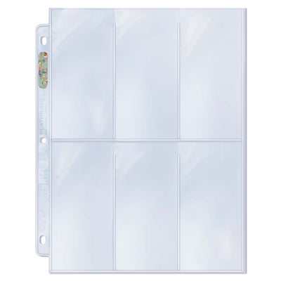 Ultra Pro: 6-Pocket 2.5 x 5.25-Inch Platinum Pages 100CT