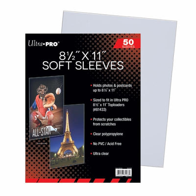 Ultra Pro: 8.5 x 11-inch Soft Sleeves 50CT