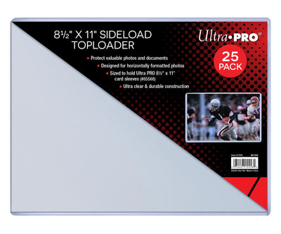Ultra Pro: 8.5 x 11-Inch Side Load Top Loader 25CT