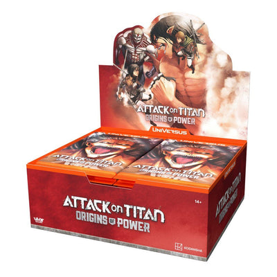 UniVersus CCG: Attack on Titan - Origins of Power Booster Display