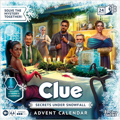 Clue: Secrets Under Snowfall Advent Calendar Board Game