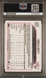 2022 Topps Chrome Blue RayWave Josiah Gray #RAJG RC Auto /150 PSA 10