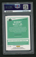 2020 Panini Donruss Optic RPS-BW Bobby Witt Jr. Rated Prospect Sig - Black /35 PSA 10 Gem Mint Kansas City Auto