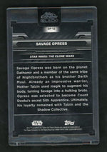 2022 Topps Chrome Black Savage Opress #SP-12