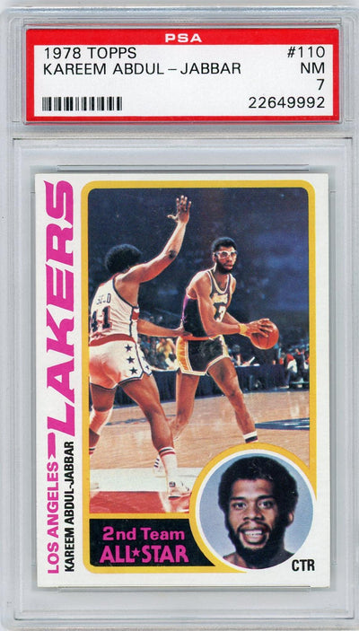 1978 Topps Kareem Abdul Jabbar #110 PSA 7