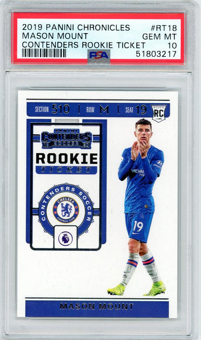 2019 Panini Chronicles Contenders Mason Mount #RT18 RC PSA 10