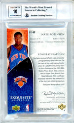 2005-06 Upper Deck Exquisite Nate Robinson #61 RPA /225 BGS 9 Auto 10