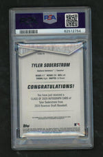 2020 Bowman Draft Class of '20 Autograph Gold Refractor Tyler Soderstrom #C20ATS /50 PSA 9
