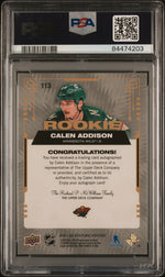 2021 Upper Deck Stature Green Calen Addison #113 RC Auto /85 PSA 8