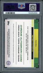 2024 Topps Chrome Orange Refractor Petra Kvitova #TCA-PKA Auto /25 PSA 10