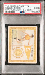 1910 T51 Murad Cigarettes College Series Syracuse University-2nd Edition College Series PSA 2